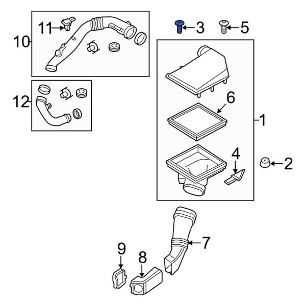 Air Filter Housing Screw