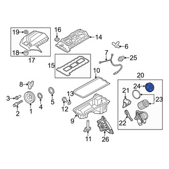 BMW OE - Engine Oil Filter Housing Cover