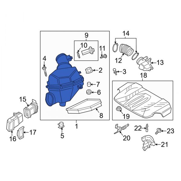 Air Filter and Housing Assembly