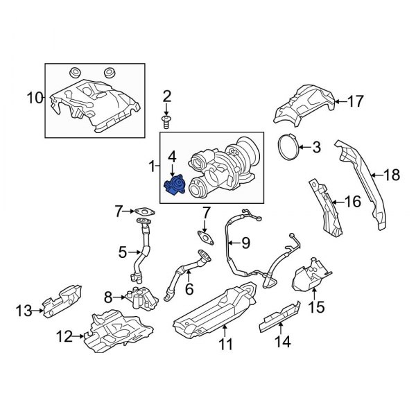 BMW OE 11657602293 Turbocharger Wastegate Actuator