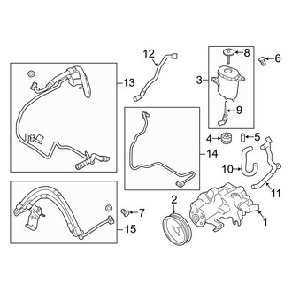 BMW OE - Steering Gear & Linkage - Pump & Hoses (Hydraulic, W/O Dynamic Drive)