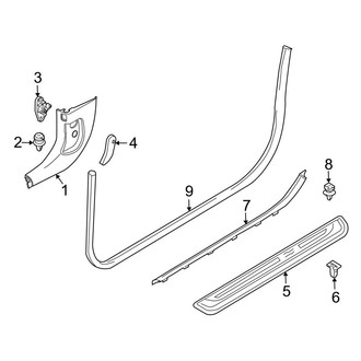 BMW OE - Pillars, Rocker & Floor - Interior Trim (Convertible)