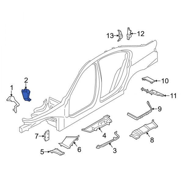 Body A-Pillar Baffle Plate