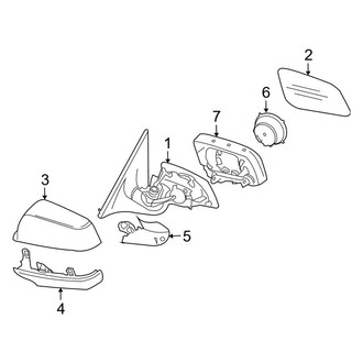 BMW OE - Door - Outside Mirrors (W/O Bright-Black)