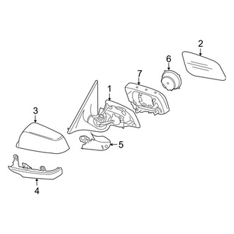 BMW OE - Front Door - Outside Mirrors (Sedan)