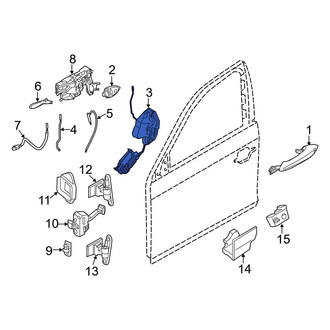 BMW OE - Front Left Door Latch Assembly