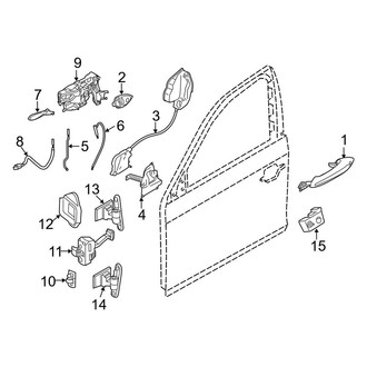 BMW OE - Front Door - Lock & Hardware (Sedan)