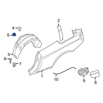 BMW OE - Bumper Cover Support Rail Nut