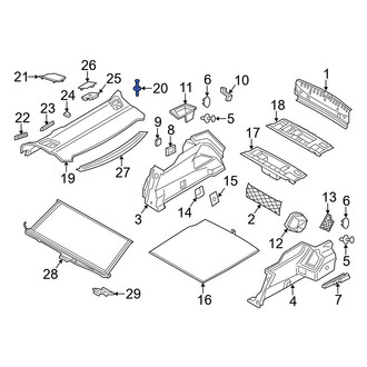 BMW OE - Package Tray Trim Rivet