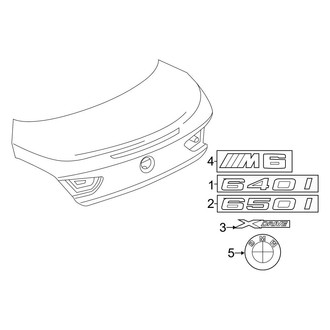 BMW OE - Trunk Lid - Exterior Trim