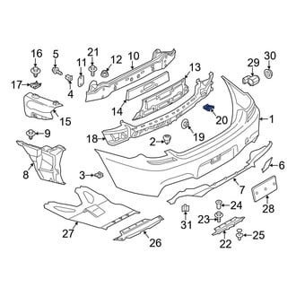 BMW OE - Bumper Guide Nut