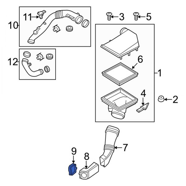 Engine Air Intake Hose Adapter