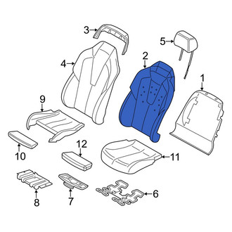 BMW OE - Front Right Lower Seat Back Cushion