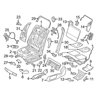 BMW OE - Seats & Tracks - Front Seat Components (Seat Frame & Components)