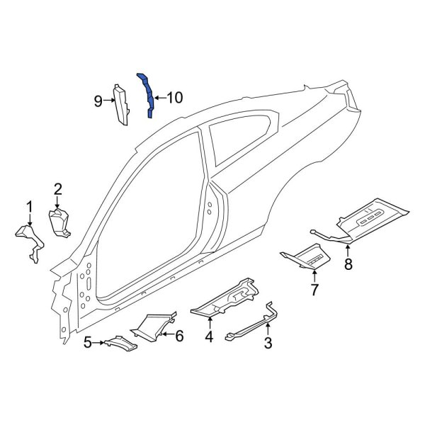 Body B-Pillar Baffle Plate