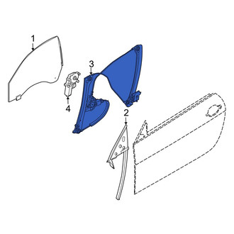 BMW OE - Front Left Window Regulator