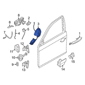 BMW OE - Front Left Door Latch Assembly