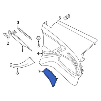 BMW OE - Rear Left Speaker Cover