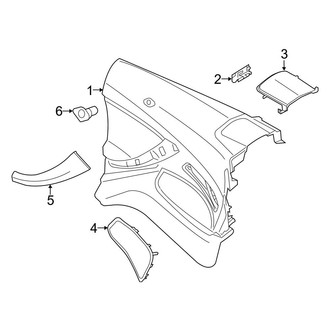 BMW OE - Quarter Panel - Interior Trim (Convertible)
