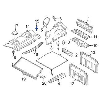 BMW OE - Package Tray Trim Clip