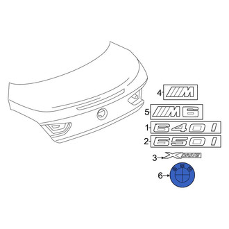BMW OE - Rear Deck Lid Emblem