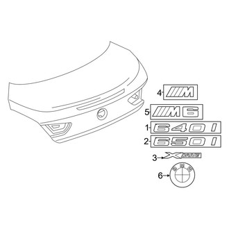 BMW OE - Trunk Lid - Exterior Trim
