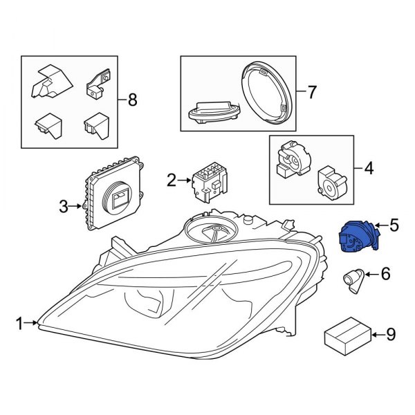 Headlight Control Module Cooling Fan