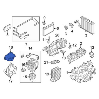 BMW OE - HVAC Blower Motor Cover