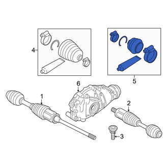 BMW OE - Front Outer CV Joint Boot Kit