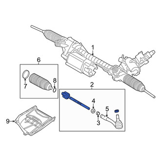 BMW OE - Right Steering Tie Rod Assembly