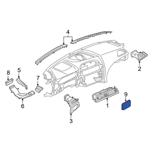 BMW OE 64226962293 - Dashboard Air Vent