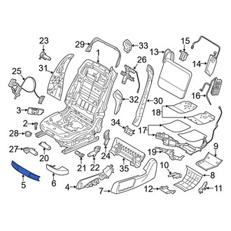 BMW OE - Front Left Seat Trim Panel