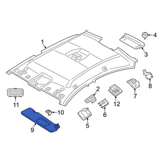 BMW OE - Front Right Upper Sun Visor