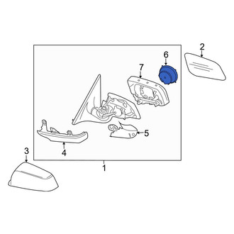 BMW OE - Front Door Mirror Drive Motor