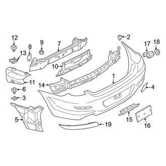 BMW OE - Rear Bumper - Bumper & Components (W/O M Package)