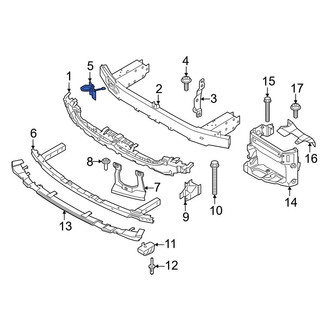 BMW OE - Front Right Outer Bumper Impact Bar Brace