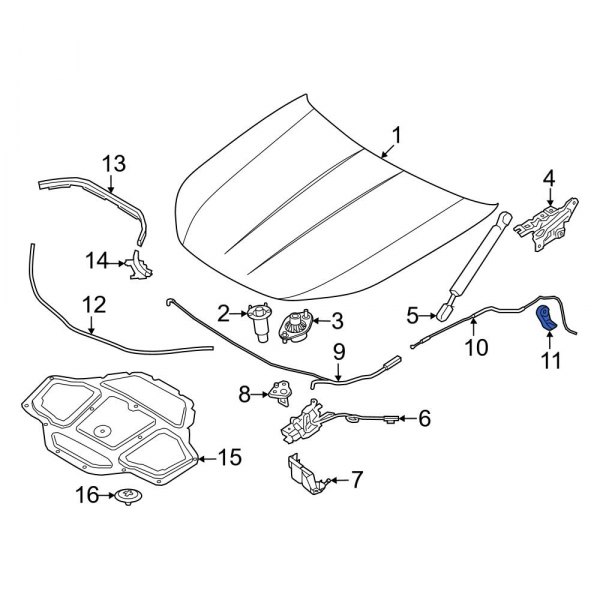 Hood Release Handle