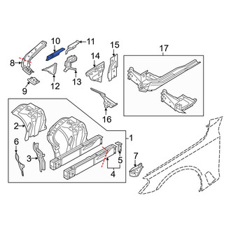 BMW OE - Front Left Fender Extension Panel