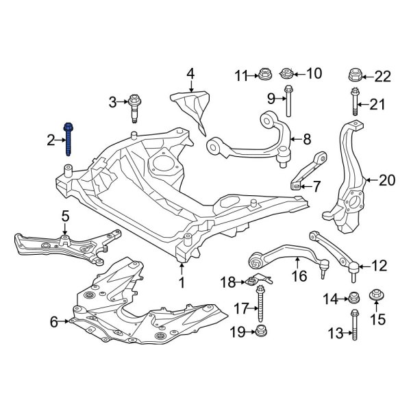 Suspension Crossmember Bolt