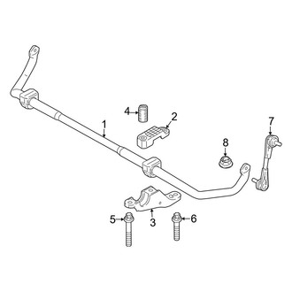 BMW OE - Front Suspension - Stabilizer Bar & Components (W/O Active Comfort Drive)