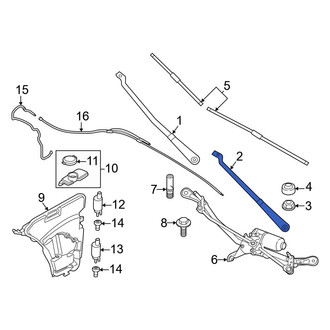 BMW OE - Left Wiper Arm