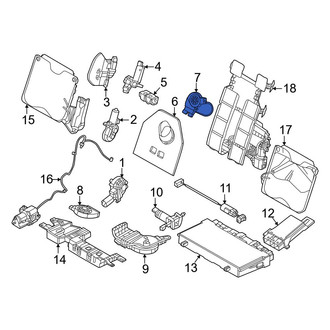 BMW OE - Front Upper Temperature Controlled Seat Blower Motor