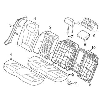 BMW OE - Seats & Tracks - Rear Seat Components (W/O Multifunction Rear Seats)