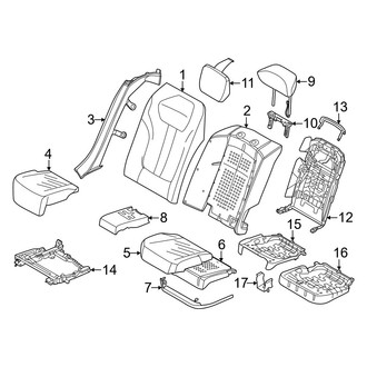 BMW OE - Seats & Tracks - Rear Seat Components (With Executive Lounge Seats, With Multifunction Rear Seats)