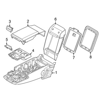 BMW OE - Seats & Tracks - Rear Seat Components (Armrest Components, W/O Multi-Function Rear Seats)