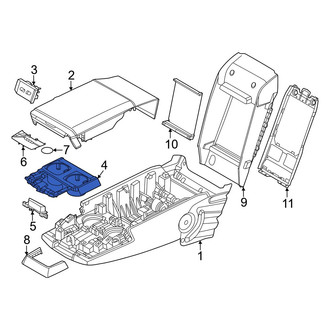 BMW OE - Rear Seat Armrest Cup Holder