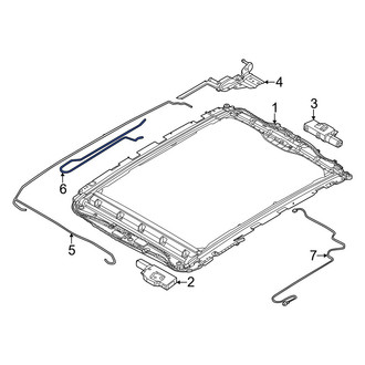 BMW OE - Right Inner Sunroof Wiring Harness