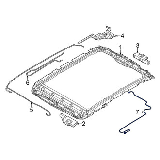 BMW OE - Left Inner Sunroof Wiring Harness