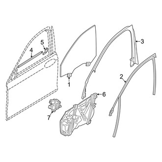BMW OE - Front Door - Glass & Hardware