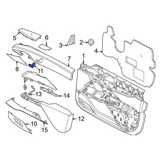 BMW OE - Front Left Power Seat Switch Bezel